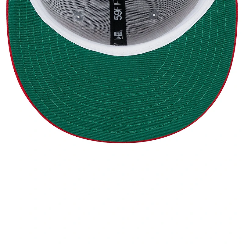Casquette ajustée 59FIFTY Tip-Off des Raptors de Toronto New Era rouge pour hommes
