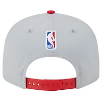 Casquette Snapback Tip-Off 9FIFTY des Toronto Raptors New Era rouge/gris pour hommes