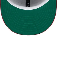 Casquette Snapback Tip-Off 9FIFTY des Toronto Raptors New Era rouge/gris pour hommes