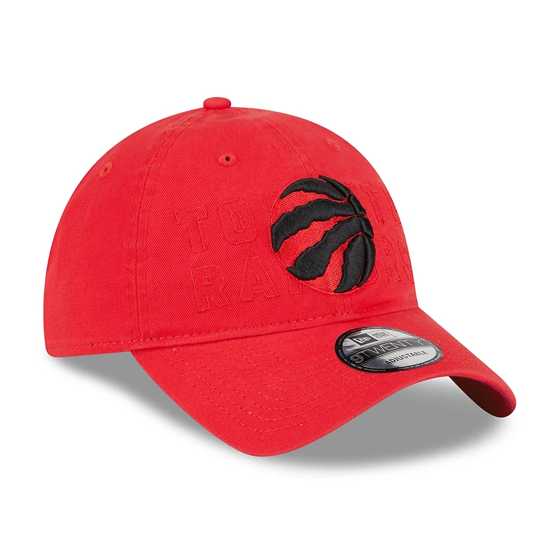 Casquette réglable New Era Toronto Raptors 2023 NBA Draft 9TWENTY rouge pour homme