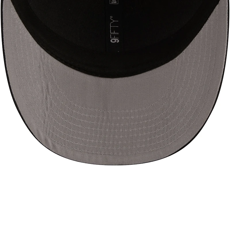 Casquette ajustable 9FIFTY carrée à profil bas des Toronto Raptors New Era pour hommes, rouge