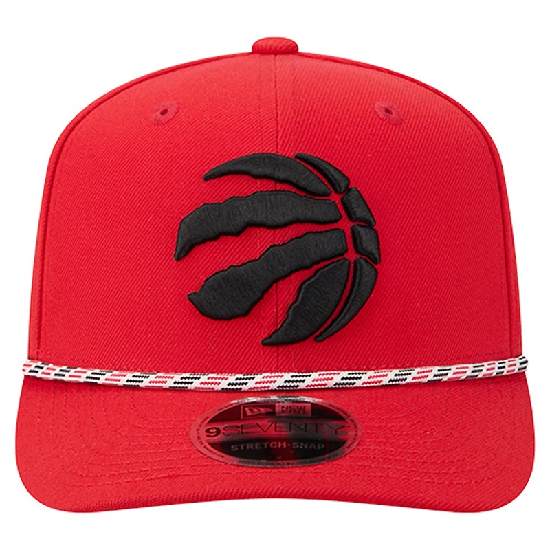 Men's New Era Red Toronto Raptors Multi-Rope 9SEVENTY Adjustable Hat