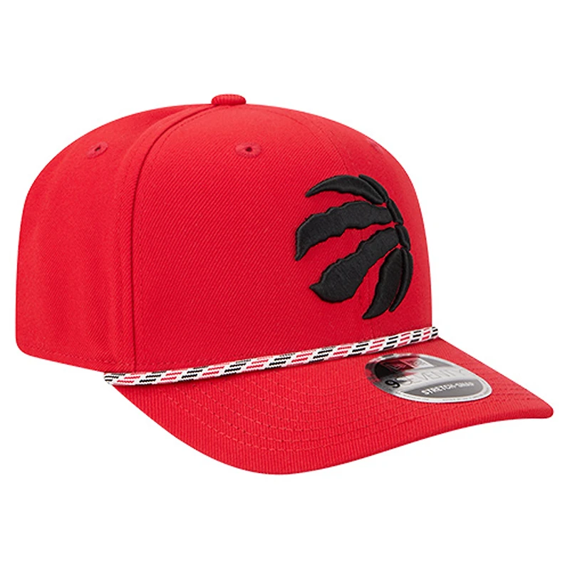 Men's New Era Red Toronto Raptors Multi-Rope 9SEVENTY Adjustable Hat