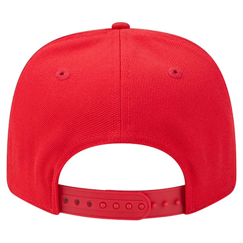 Casquette ajustable New Era rouge Toronto Raptors 9SEVENTY pour homme