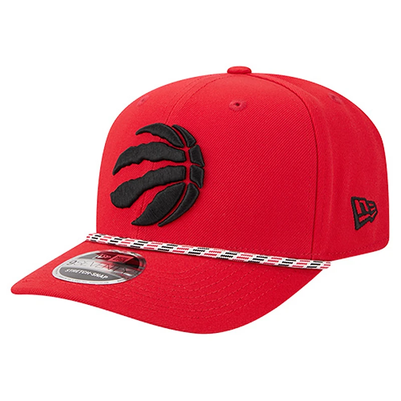 Men's New Era Red Toronto Raptors Multi-Rope 9SEVENTY Adjustable Hat