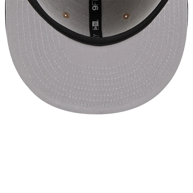 Men's New Era Tan/Black Toronto Raptors 2024 NBA Draft 9FIFTY Snapback Hat