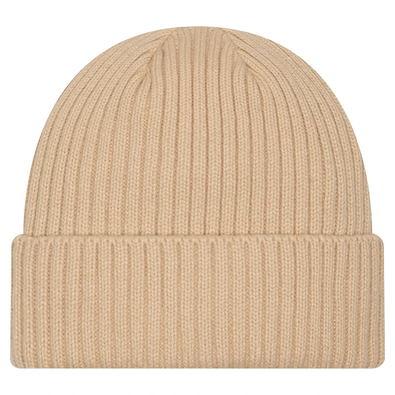 Men's New Era  Tan Toronto Raptors Color Pack Cuffed Knit Hat
