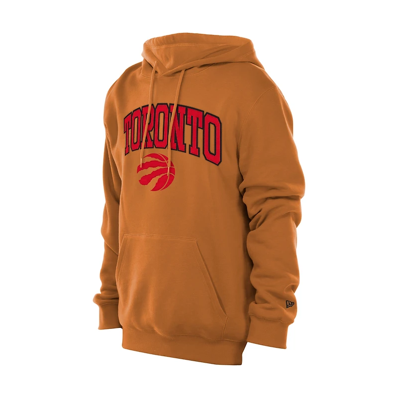 Men's New Era Tan Toronto Raptors Color Pack Pullover Hoodie