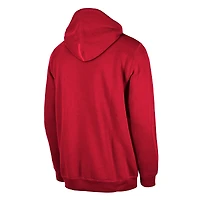 Men's New Era Toronto Raptors Red Tip-Off Collection Pullover Hoodie