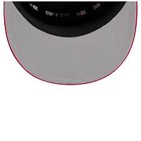 Men's New Era  White/Red Toronto Raptors 2025 NBA Tip Off Split Panel 59FIFTY Fitted Hat