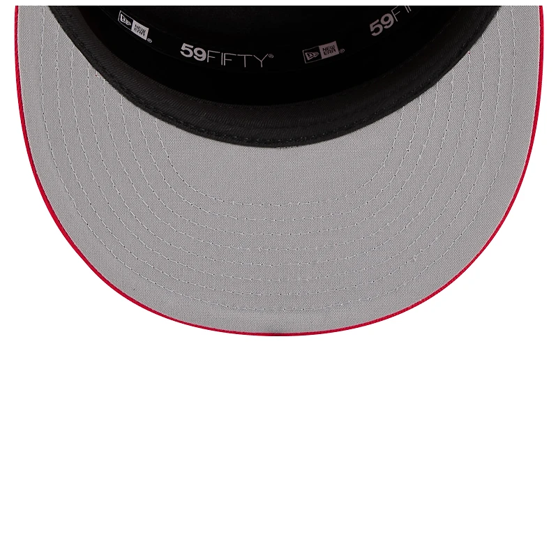 Men's New Era  White/Red Toronto Raptors 2025 NBA Tip Off Split Panel 59FIFTY Fitted Hat