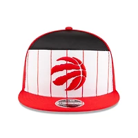 Men's New Era  White/Red Toronto Raptors 2025 NBA Tip Off Split Panel 9FIFTY Snapback Hat