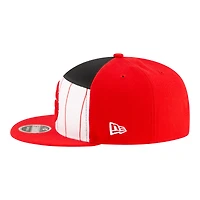 Men's New Era  White/Red Toronto Raptors 2025 NBA Tip Off Split Panel 9FIFTY Snapback Hat