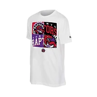 Men's New Era  White Toronto Raptors Block Logo T-Shirt
