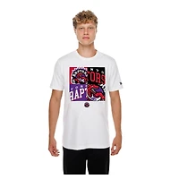 Men's New Era  White Toronto Raptors Block Logo T-Shirt