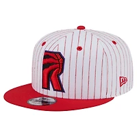 Men's New Era  White Toronto Raptors Deceptor Pinstripe 9FIFTY Snapback Hat