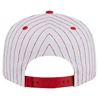 Men's New Era  White Toronto Raptors Deceptor Pinstripe 9FIFTY Snapback Hat