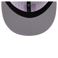 Men's New Era  White Toronto Raptors Deceptor Pinstripe 9FIFTY Snapback Hat