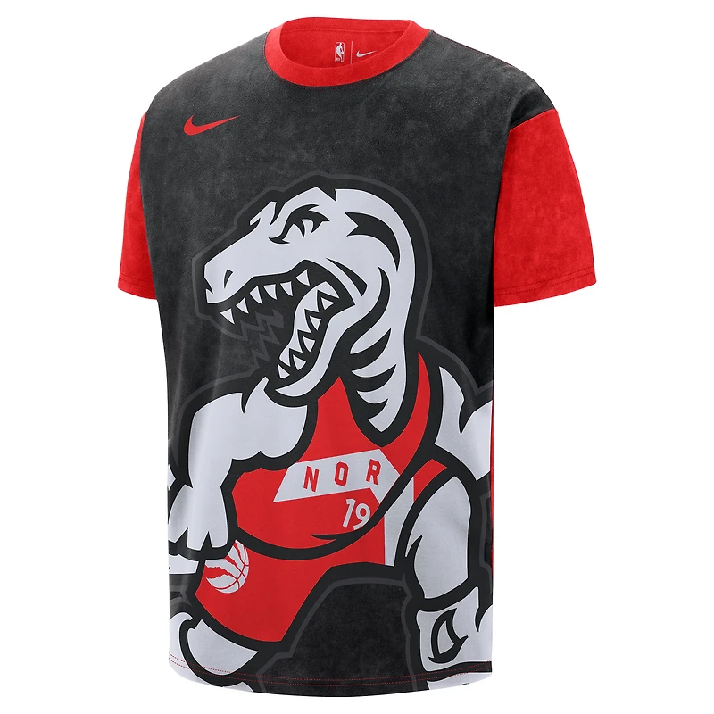 Men's Nike Black/Red Toronto Raptors City Edition M90 T-Shirt