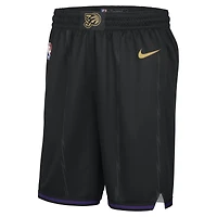 Short Nike noir Toronto Raptors City Edition Swingman 2024/25 pour homme
