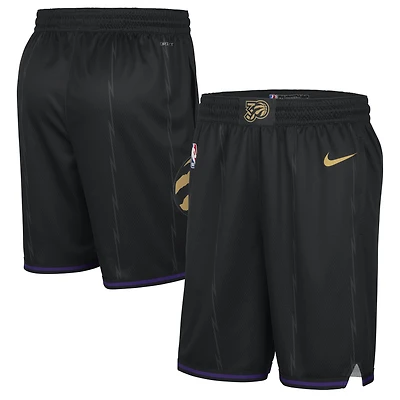 Short Nike noir Toronto Raptors City Edition Swingman 2024/25 pour homme