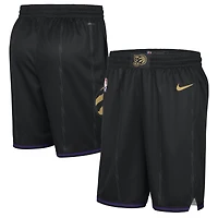 Short Nike noir Toronto Raptors City Edition Swingman 2024/25 pour homme