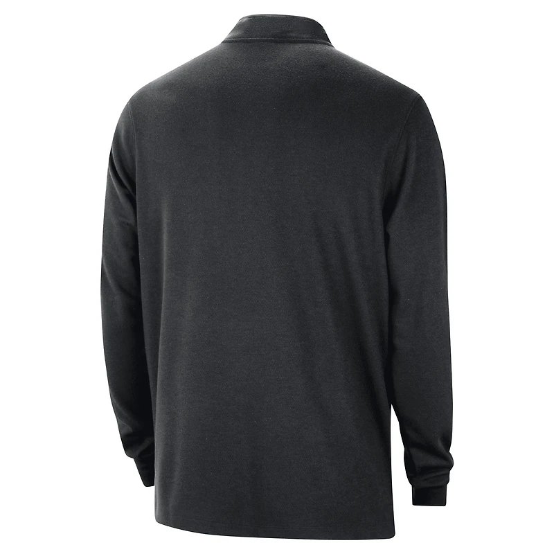Haut Nike noir Toronto Raptors 2024/25 Courtside Performance à demi-zip pour homme