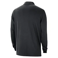 Haut Nike noir Toronto Raptors 2024/25 Courtside Performance à demi-zip pour homme
