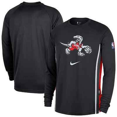Men's Nike  Black Toronto Raptors 2025/26 City Edition Authentic Pregame Dri-FIT Long Sleeve Shooting T-Shirt