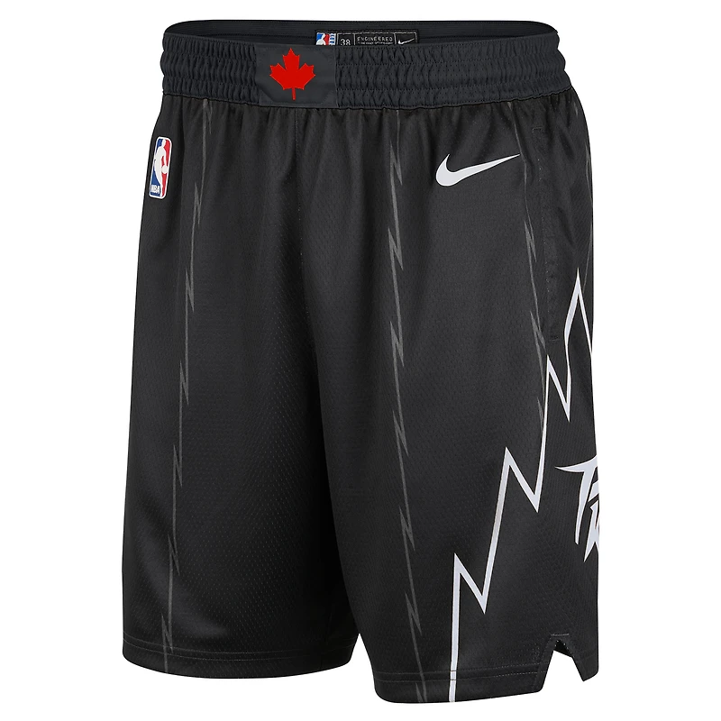 Men's Nike  Black Toronto Raptors 2025/26 City Edition Remix Dri-FIT Swingman Shorts