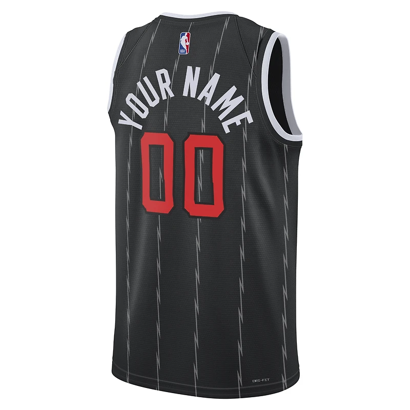 Men's Nike Black Toronto Raptors 2025/26 Swingman Custom Jersey - City Edition
