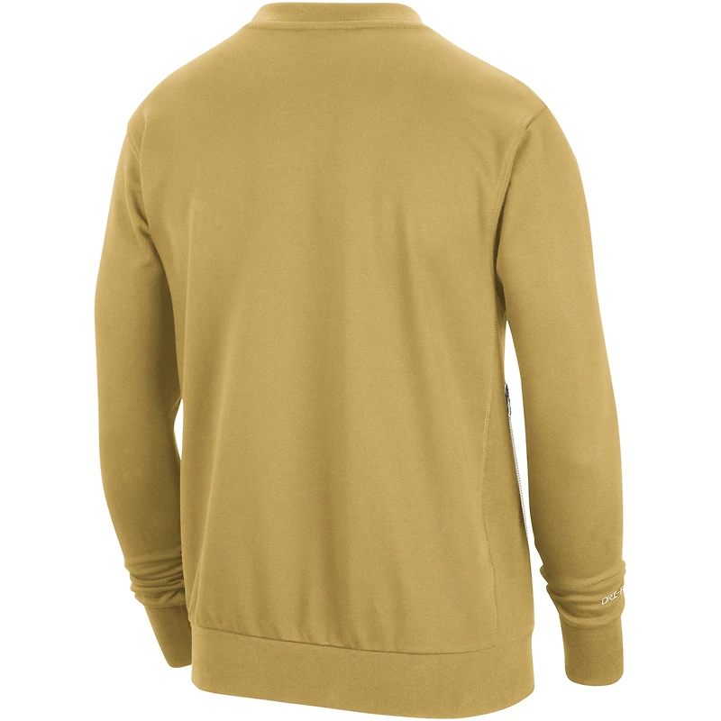 Sweat-shirt à enfiler Nike Gold Toronto Raptors 2023/24 Standard Issue Travel Performance pour homme
