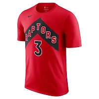 Men's Nike OG Anunoby Red Toronto Raptors Essential Statement Player Name & Number T-Shirt