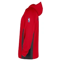 Veste Nike rouge authentique Toronto Raptors On Court Zone à quart de zip pour homme