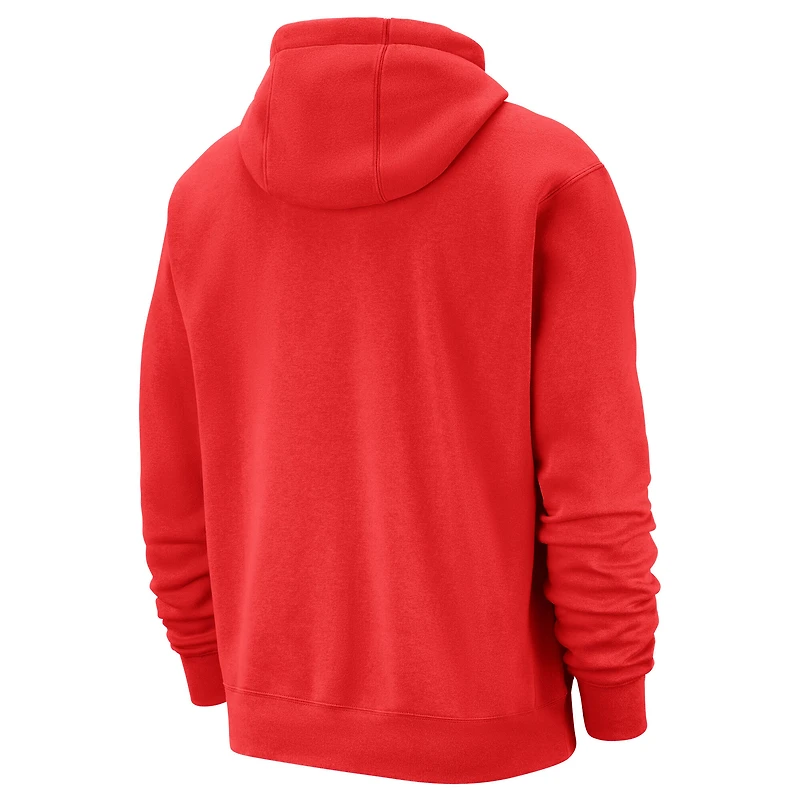 Men's Nike Red Toronto Raptors City Edition Logo Hoodie
