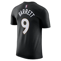 Men's Nike RJ Barrett Black Toronto Raptors 2024/25 City Edition Name & Number T-Shirt
