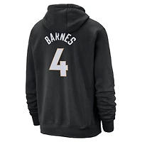 Sweat à capuche Nike Scottie Barnes pour homme, édition City 2024/25, nom et numéro, Toronto Raptors, noir