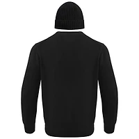 Men's Pro Standard Black Toronto Raptors Crewneck Pullover Sweater & Cuffed Knit Hat Box Gift Set