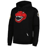 Chandail à capuchon en molleton avec mascotte des Raptors de Toronto Pro Standard noir pour hommes