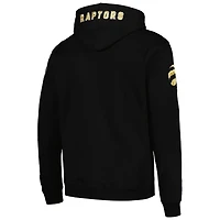 Chandail à capuchon en molleton avec mascotte des Raptors de Toronto Pro Standard noir pour hommes