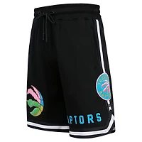 V138429 RAPTRS NOIR SHORT NBA SP23 HOMME WASHED NEON DK