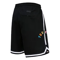 V138429 RAPTRS NOIR SHORT NBA SP23 HOMME WASHED NEON DK