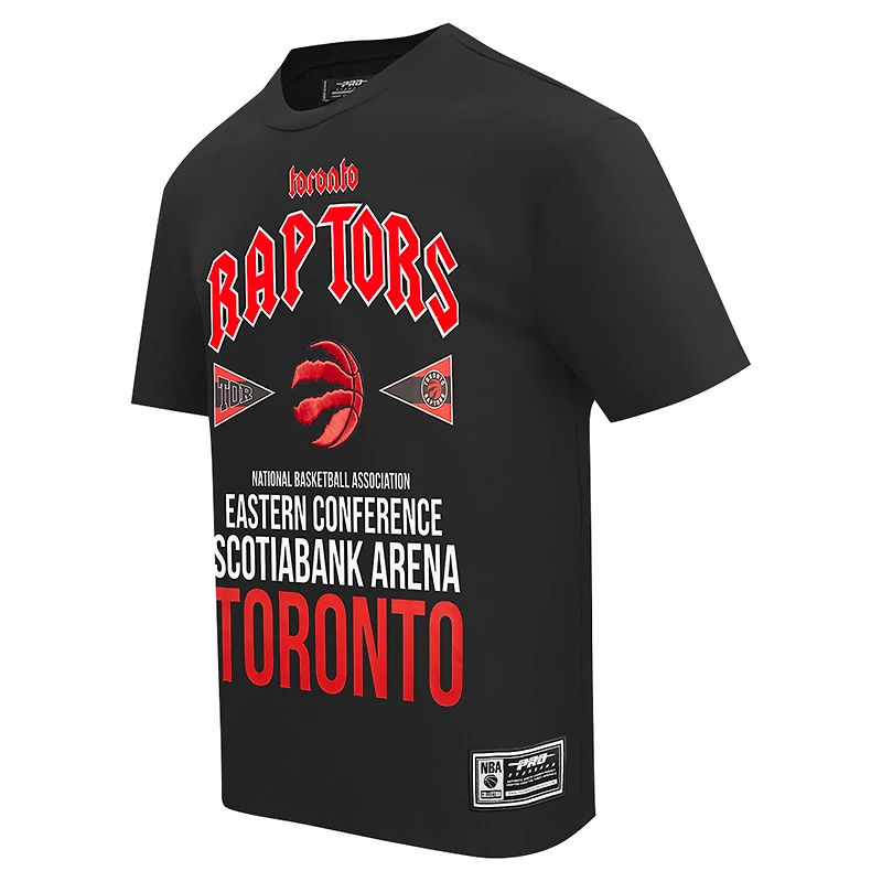 T-shirt surdimensionné noir Pro Standard des Raptors de Toronto pour hommes City Tour