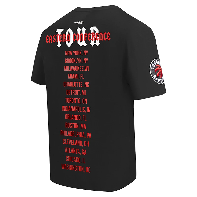 T-shirt surdimensionné noir Pro Standard des Raptors de Toronto pour hommes City Tour
