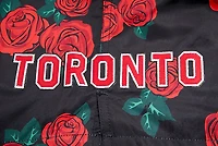 V138429 RAPTRS NOIR ROUGE SP23 NBA HOMME ROSES AOP TISSÉ SHORT SHTEMC