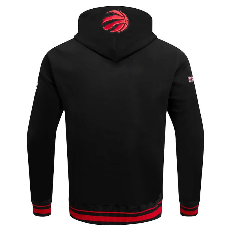 Men's Pro Standard Black Toronto Raptors Script Tail Pullover Hoodie