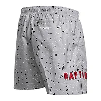 Men's Pro Standard Gray Toronto Raptors Splatter Woven Shorts