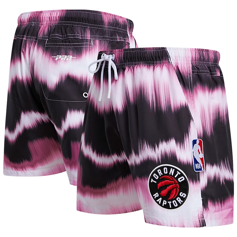 Men's Pro Standard Pink Toronto Raptors Allover Print Wave Shorts
