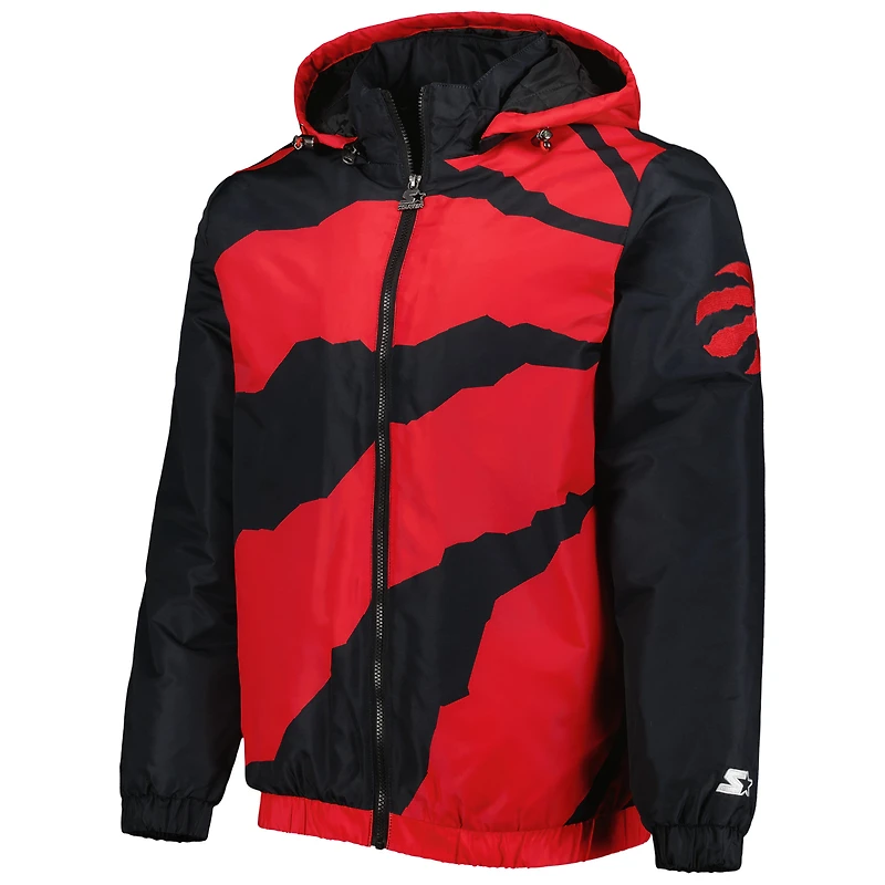 Veste à capuche fermeture éclair Triple Double des Raptors de Toronto Starter Red pour homme