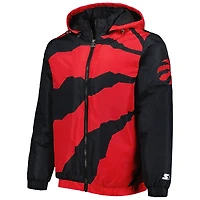 Veste à capuche fermeture éclair Triple Double des Raptors de Toronto Starter Red pour homme